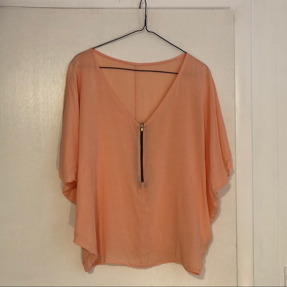 Peach blouse